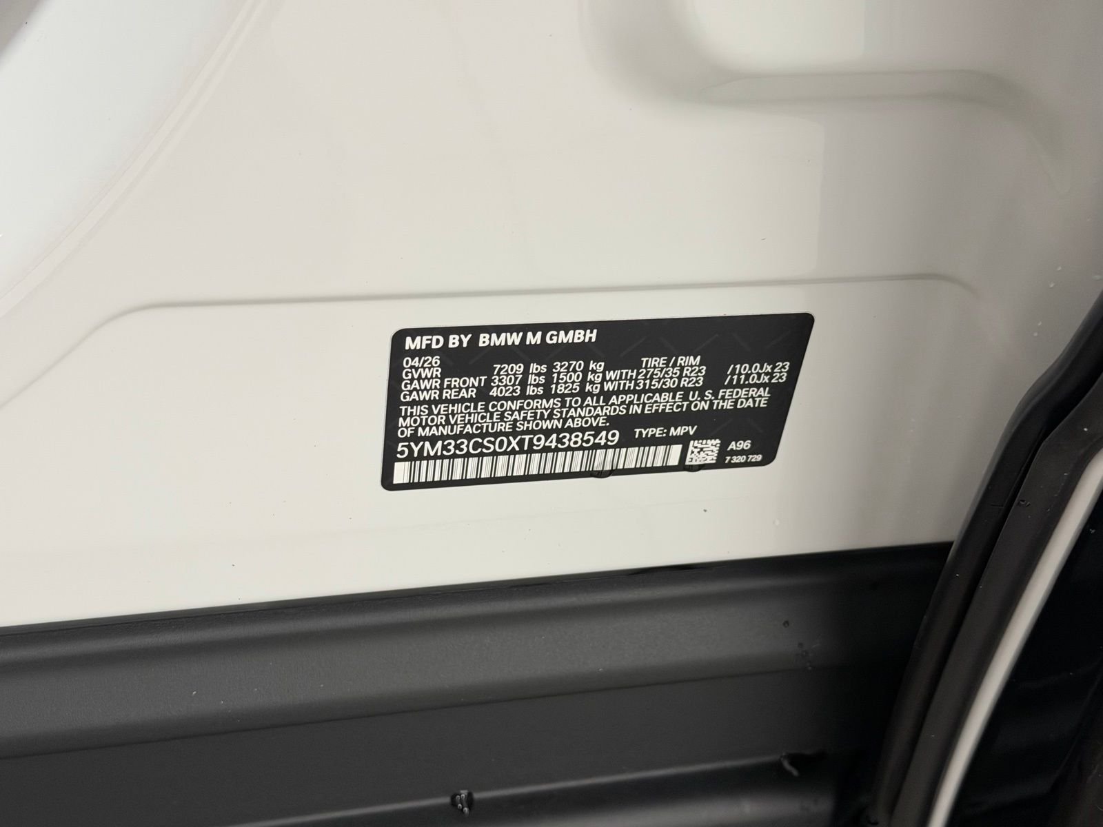 New 2026 Mineral White Metallic BMW Label image 54