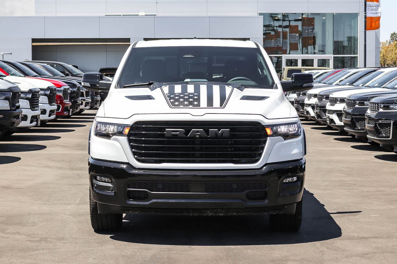 New 2026 Bright White Clear-Coat Exterior Paint RAM Laramie image 2