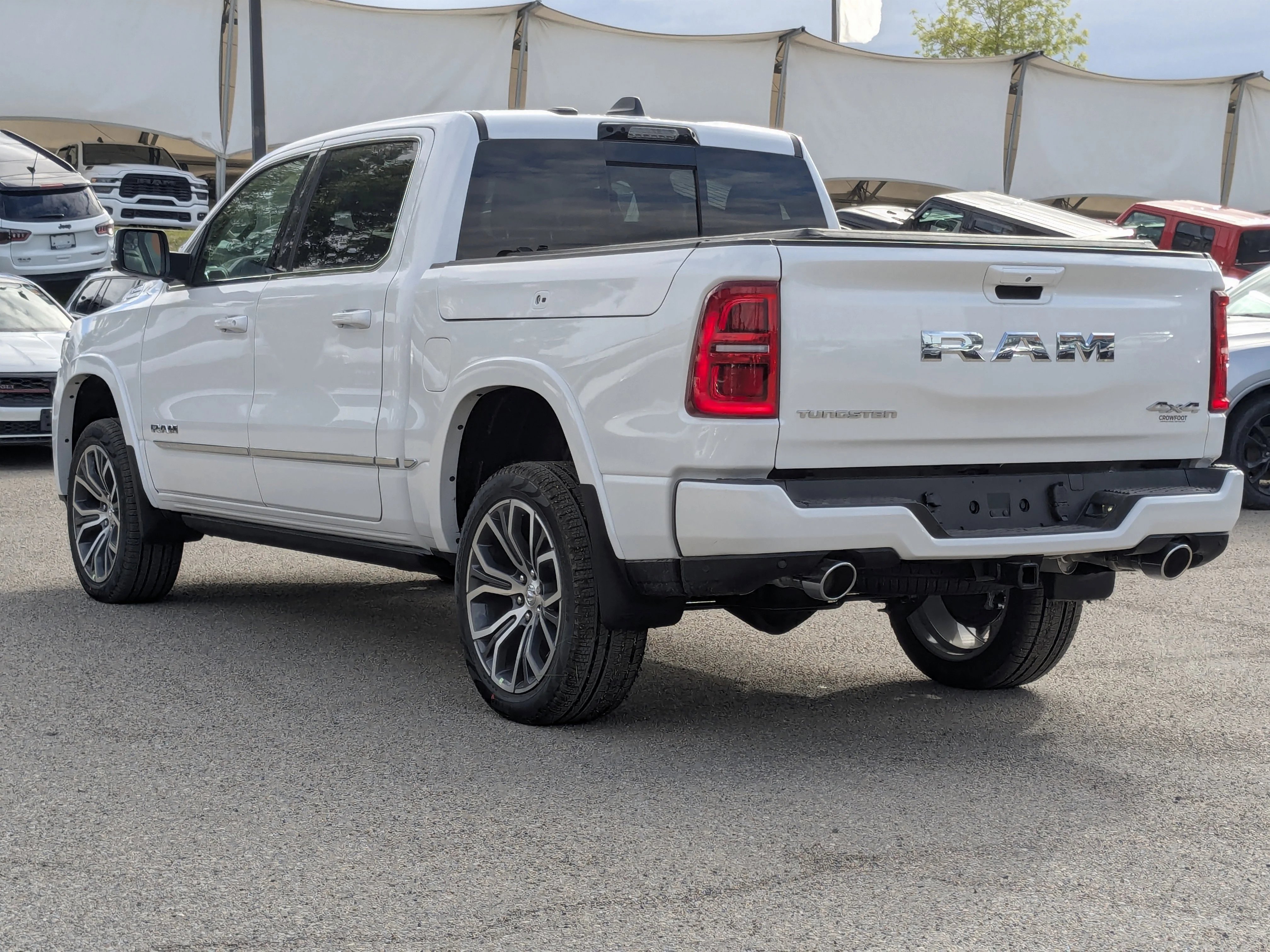 New 2026 White RAM Tungsten - - Hurricane HO Turbo - Prem Lthr - E-Locker Axle - Trailer Brake - 8-Spd Auto & More! image 6