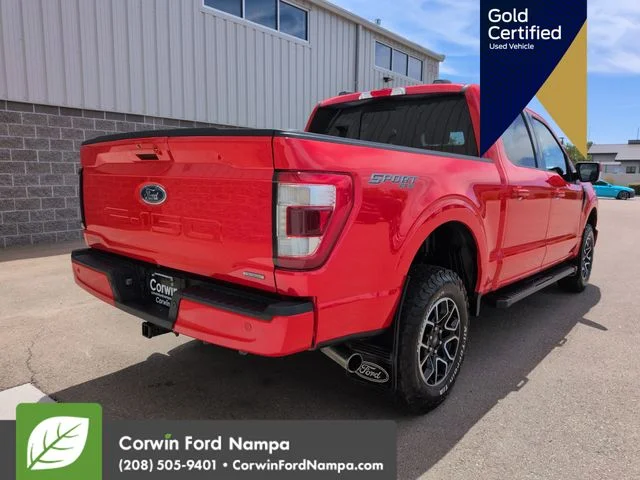 Certified Used 2021 Red Ford Lariat image 3