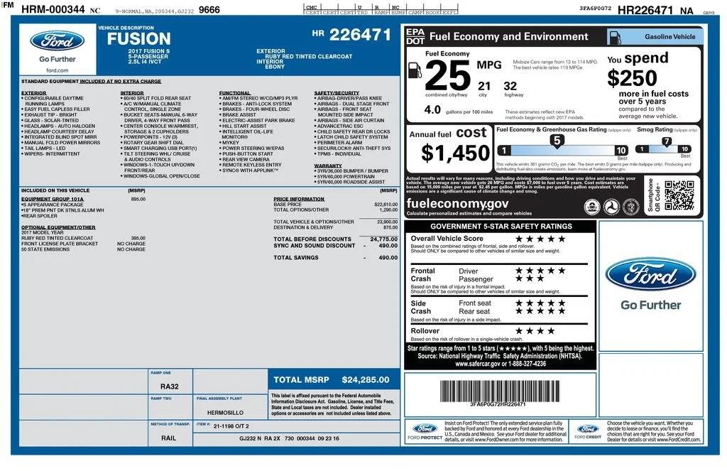 Used 2017 Red Ford S image 5