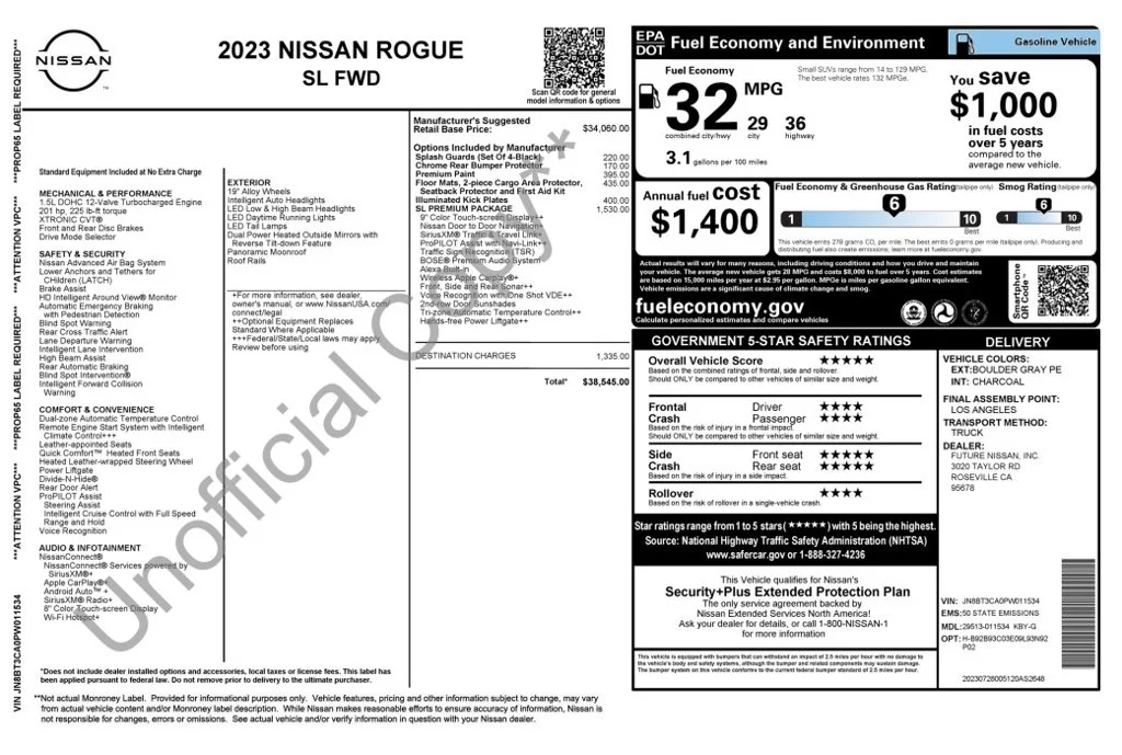 Certified Used 2023 Gray Nissan SL image 2