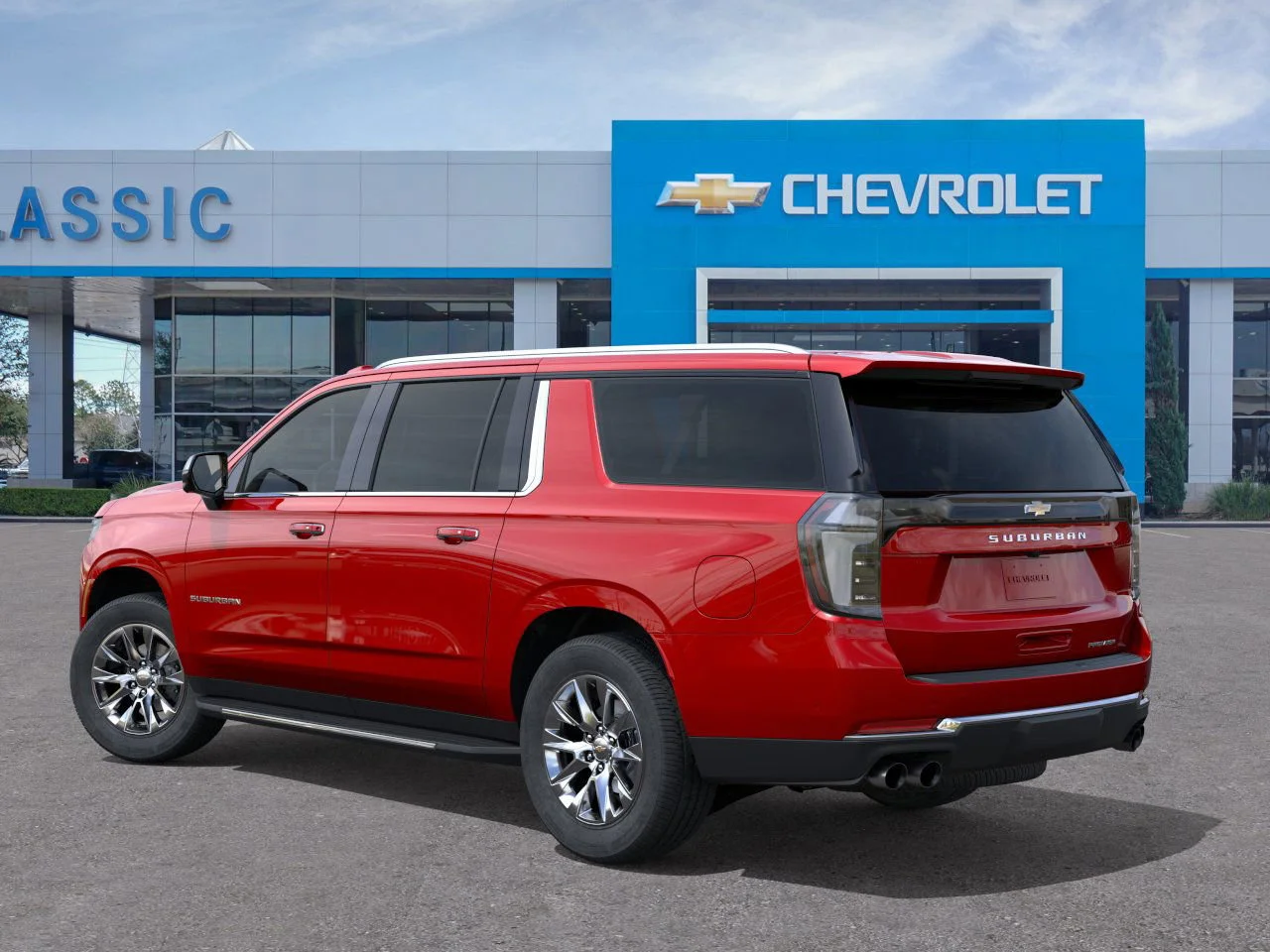 2026 Chevrolet Suburban Premier Red at Classic Elite Chevrolet Sugar Land