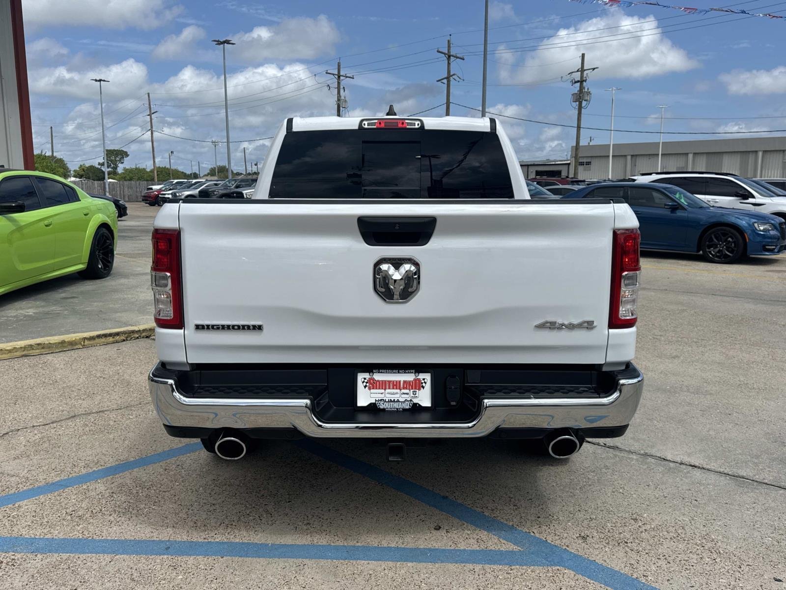 Used 2024 Bright White Clearcoat Ram Big Horn image 6