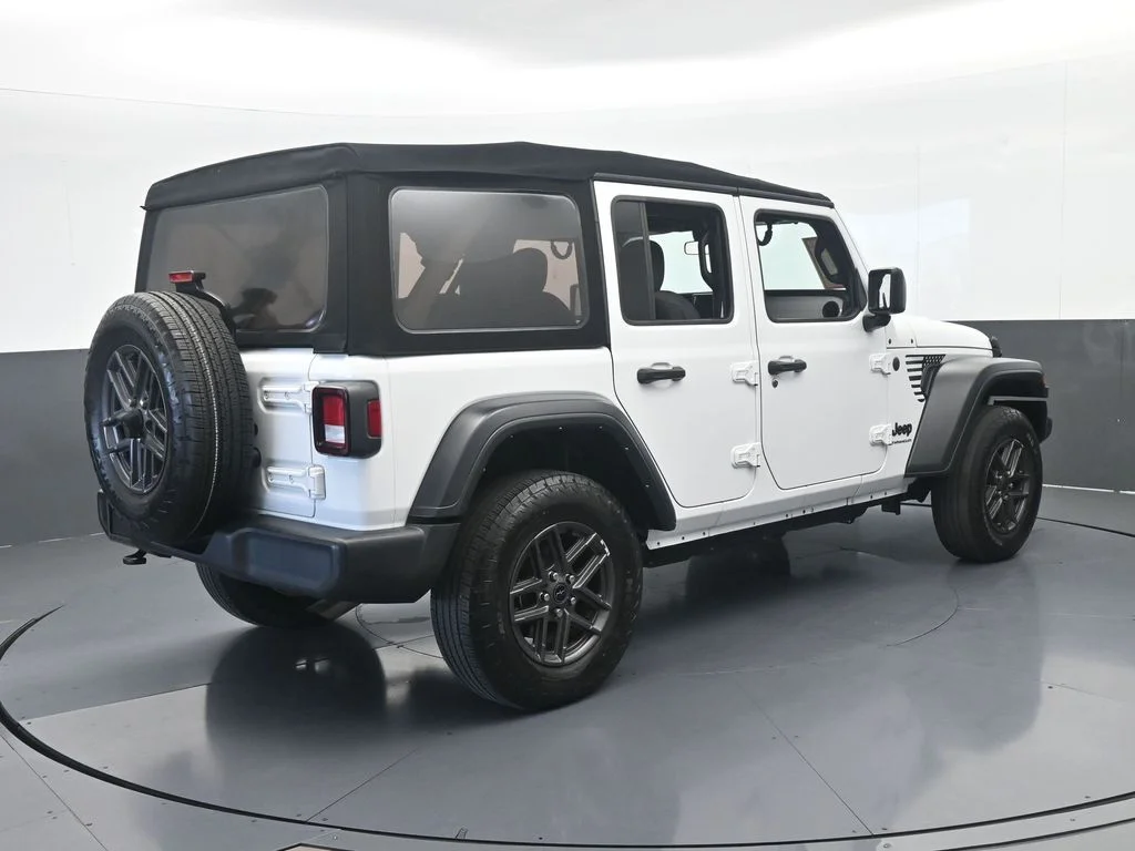 Used 2024 Bright White Clearcoat Jeep Sport S image 6