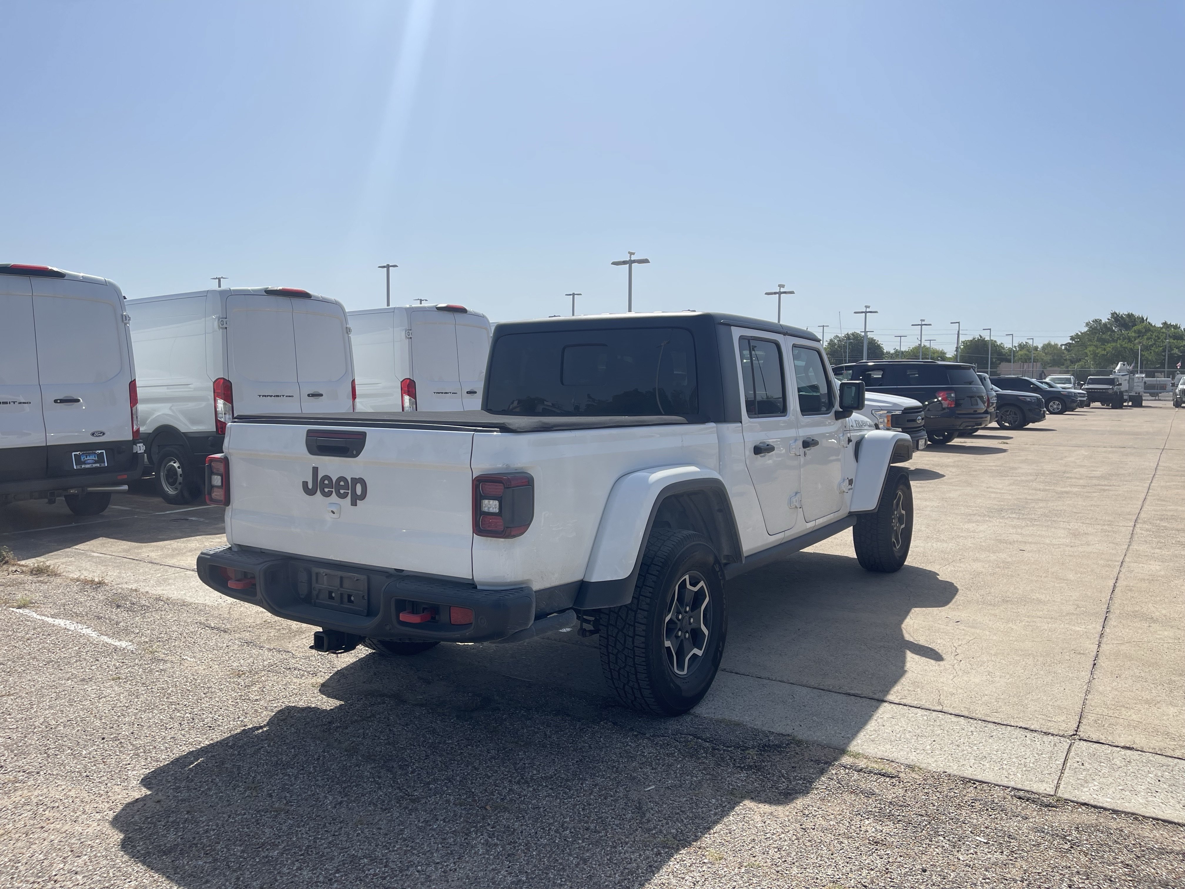 Used 2020 Bright White Clearcoat Jeep Rubicon image 3