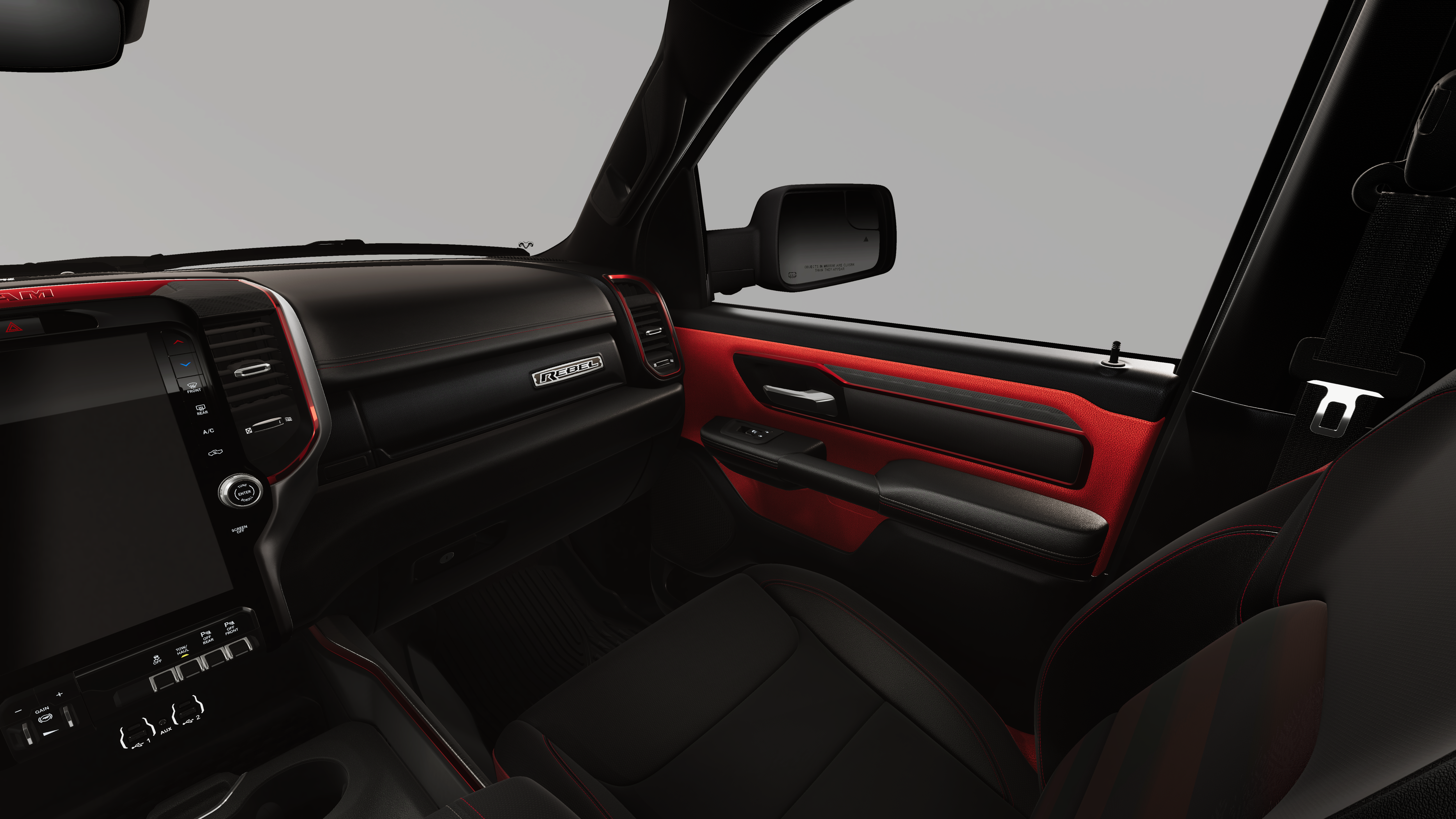 New 2026 Molten Red Pearl-Coat Exterior Paint RAM REBEL image 19