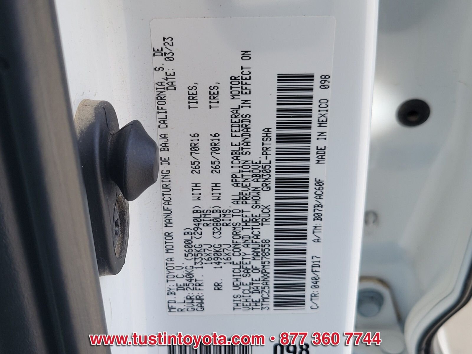 Used 2023 White Toyota TRD Off-Road image 16