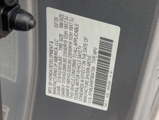 New 2026 Solar Silver Metallic Honda EX-L image 23