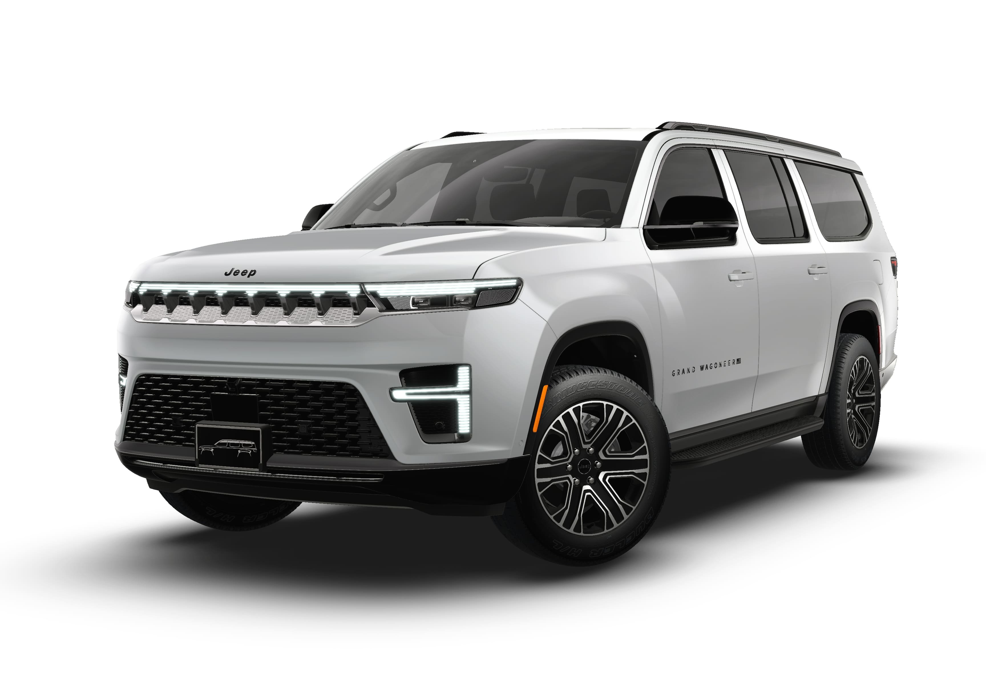 New 2026 Bright White Clear-Coat Exterior Paint Jeep Grand Wagoneer image 1