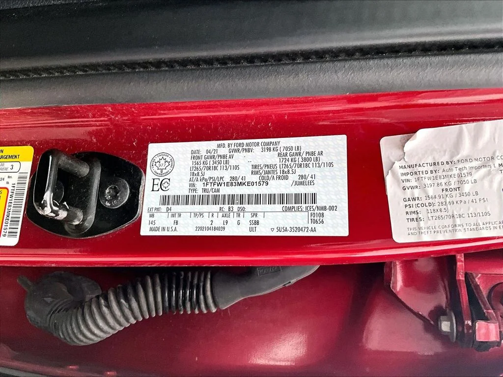 Used 2021 Red Ford Lariat image 34