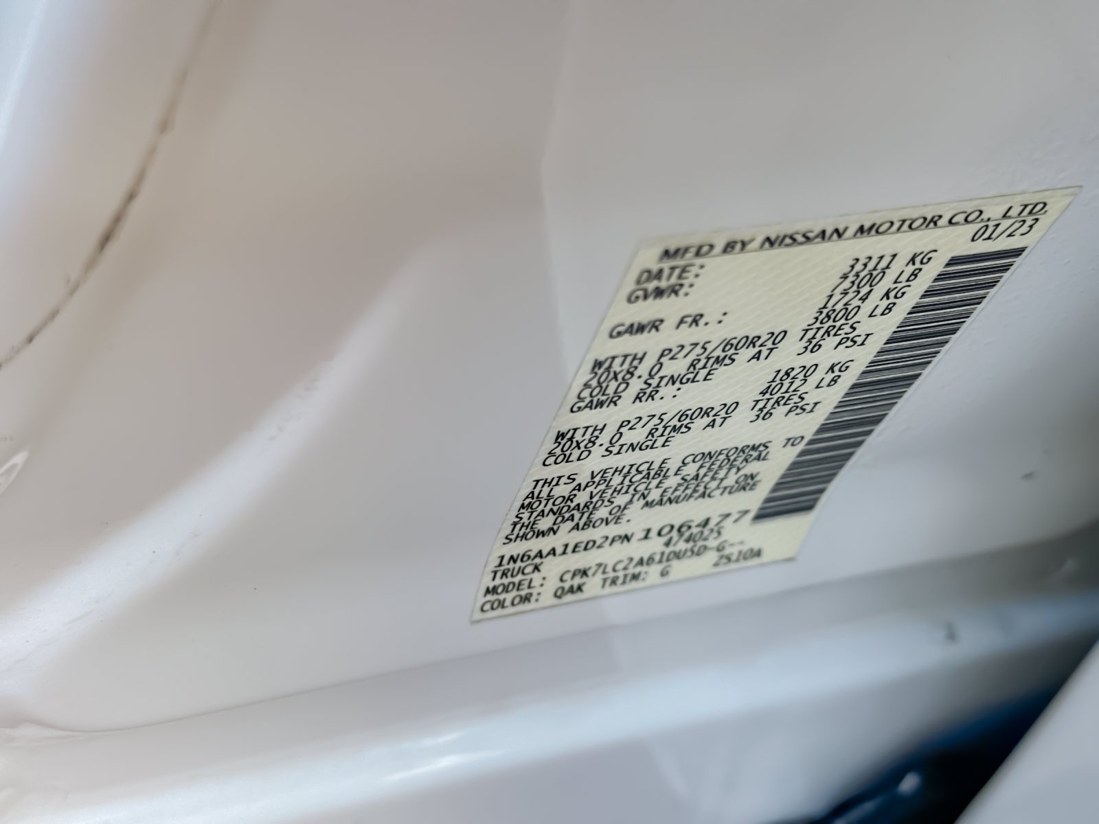 Used 2023 White Nissan SV image 26
