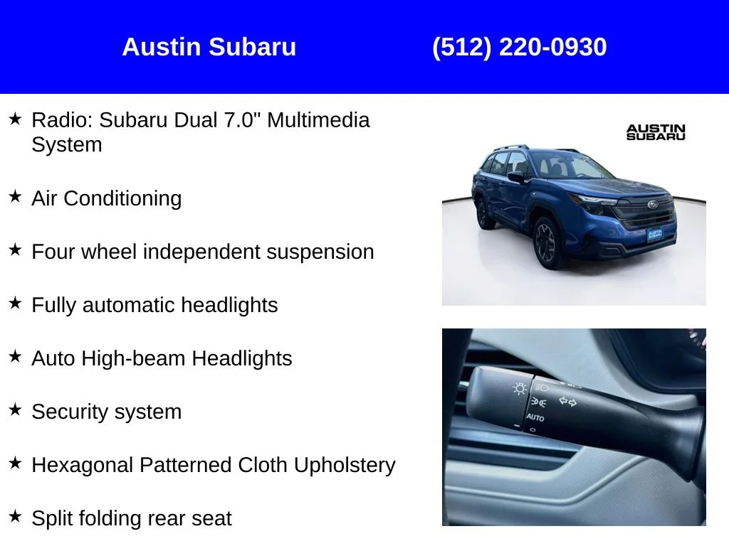 New 2026 Blue Subaru Base image 9