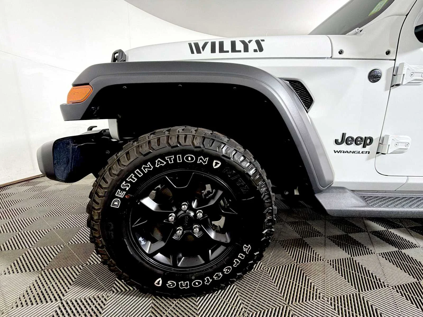 Used 2021 Bright White Clearcoat Jeep Willys image 8