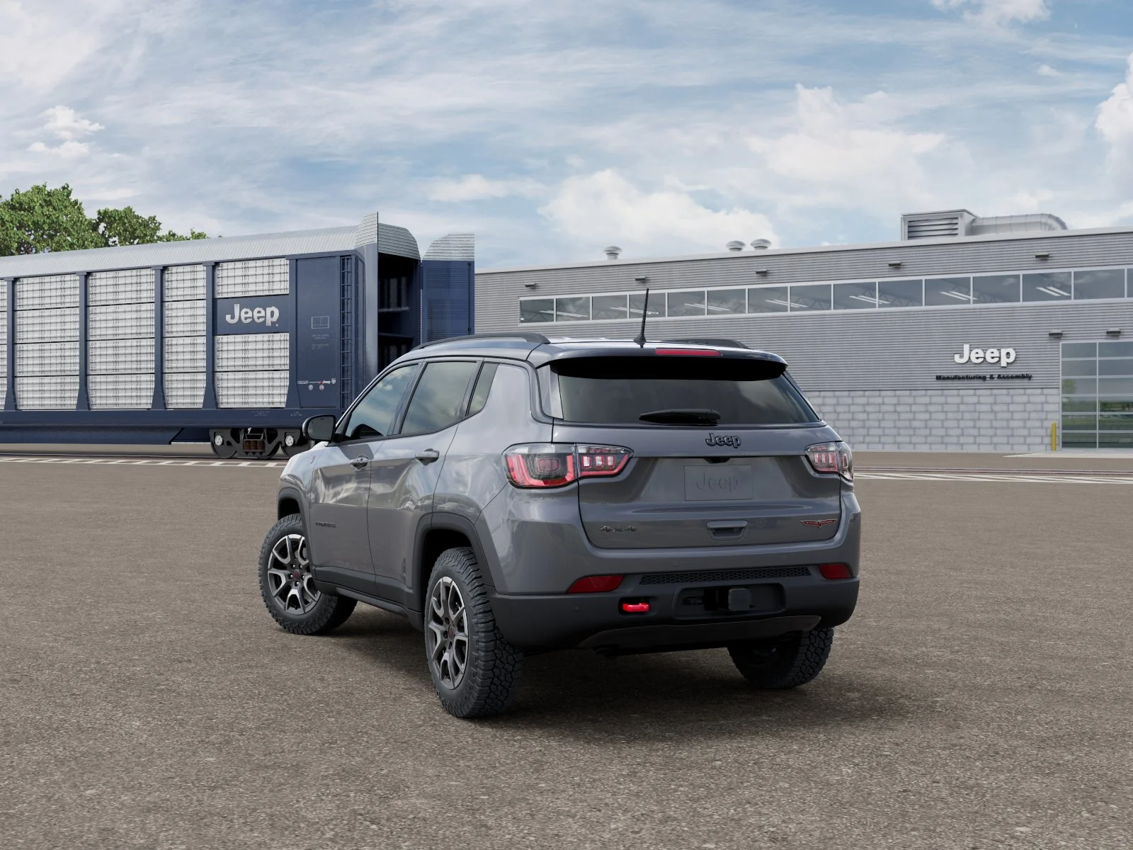 New 2027 Sting-Gray Clear-Coat Paint Jeep Trailhawk image 3