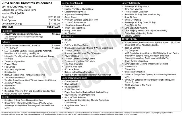 Used 2024 Silver Subaru Wilderness image 7