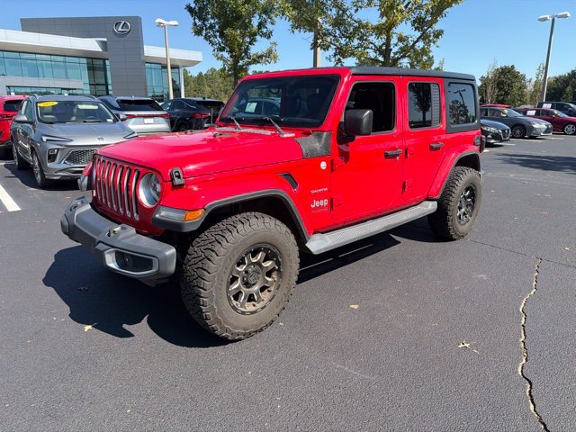Used 2019 Red Jeep Unlimited Sahara image 2