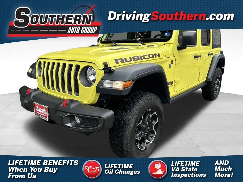 Used 2023 Yellow Jeep Rubicon image 1