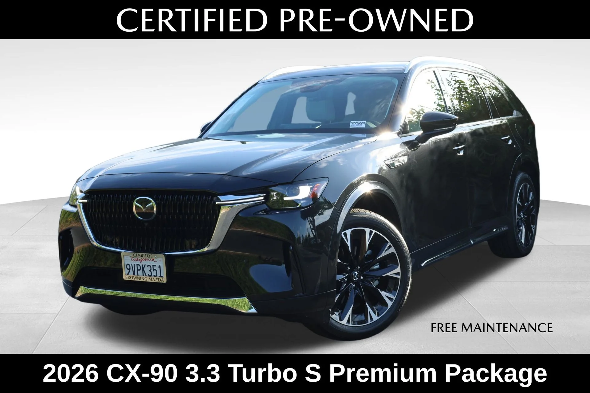 Certified Used 2026 Black Mazda 3.3 Turbo S Premium Plus image 1