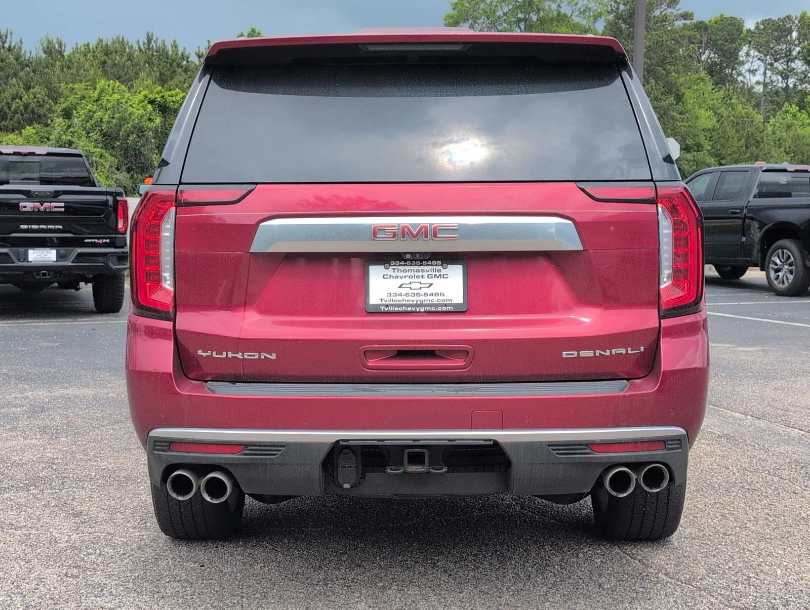 Used 2021 CAYENNE RED TINTCOAT GMC Denali image 4