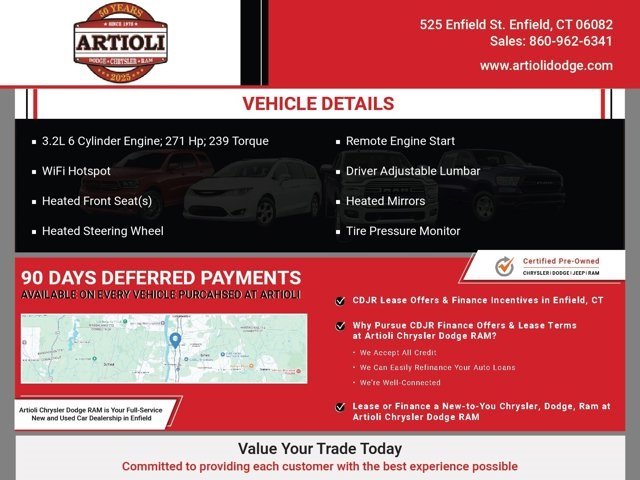 Used 2014 Jeep Cherokee Limited with VIN 1C4PJMDS1EW222923 for sale in Enfield, CT
