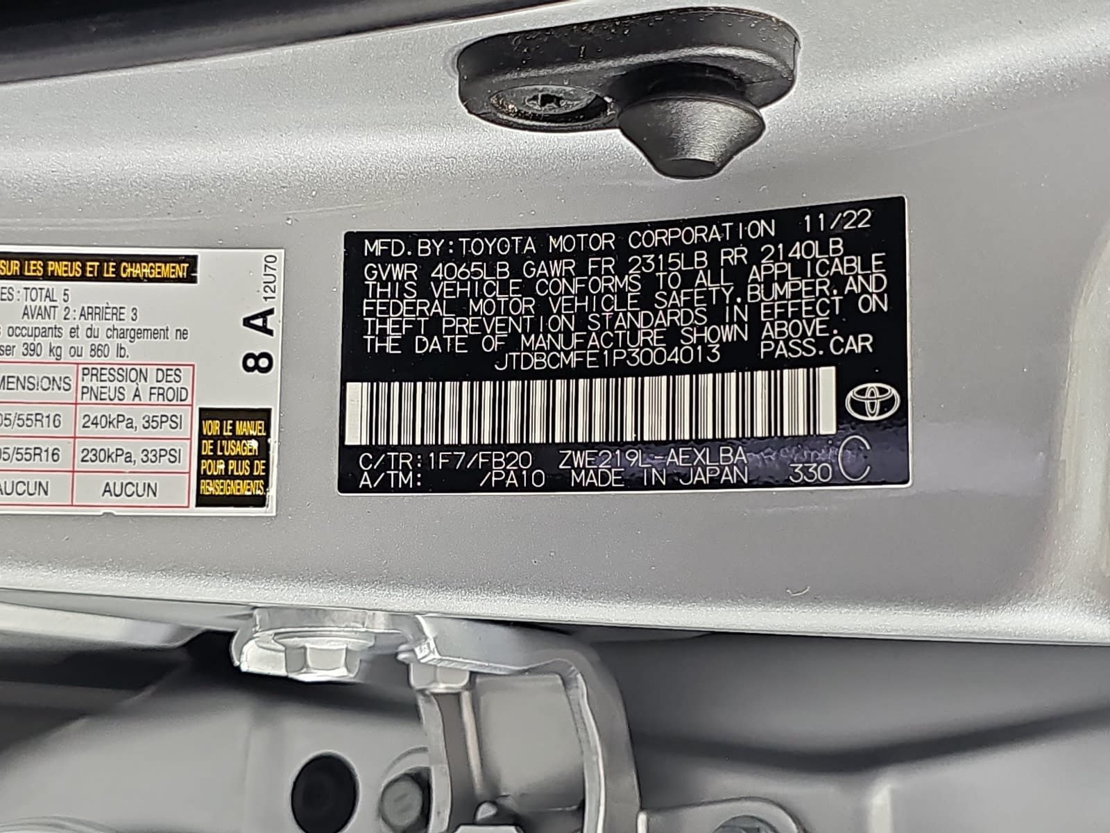 Used 2023 Silver Toyota LE image 27