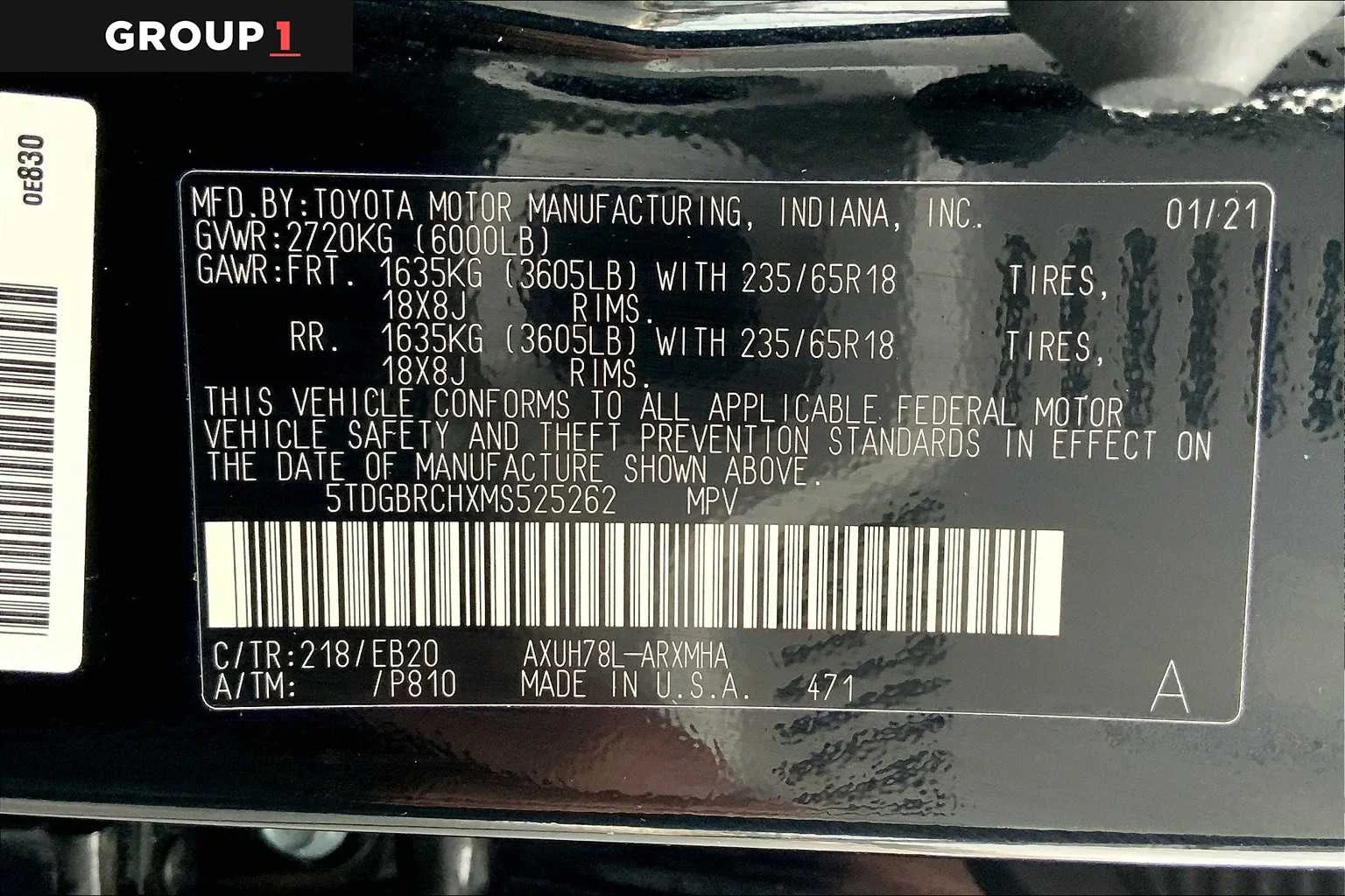 Certified Used 2021 Midnight Black Metallic Toyota Hybrid XLE image 37
