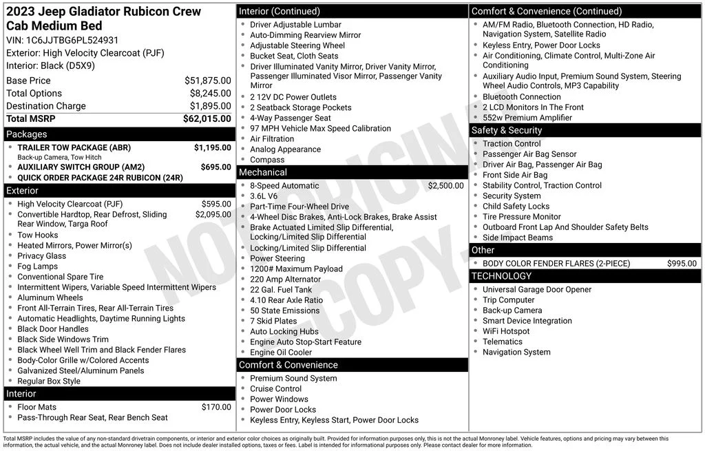 Certified Used 2023 Yellow Jeep Rubicon image 5