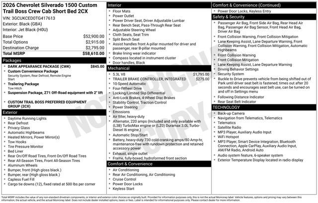 2026 Chevrolet Silverado 1500 Custom Trail Boss - Photo 25
