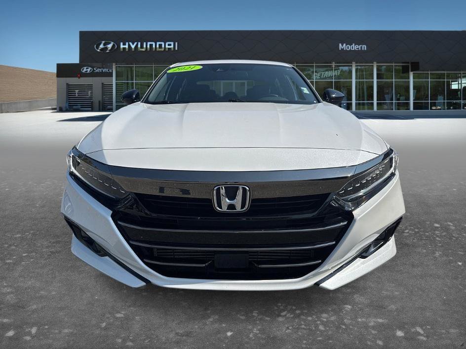 Used 2021 Platinum White Honda Sport image 2