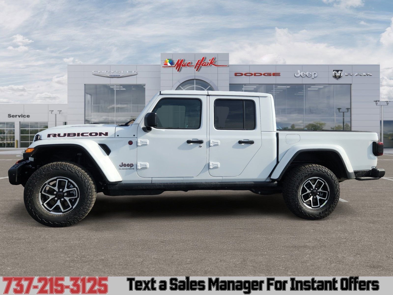 New 2026 Bright White Clear-Coat Exterior Paint Jeep Rubicon image 2