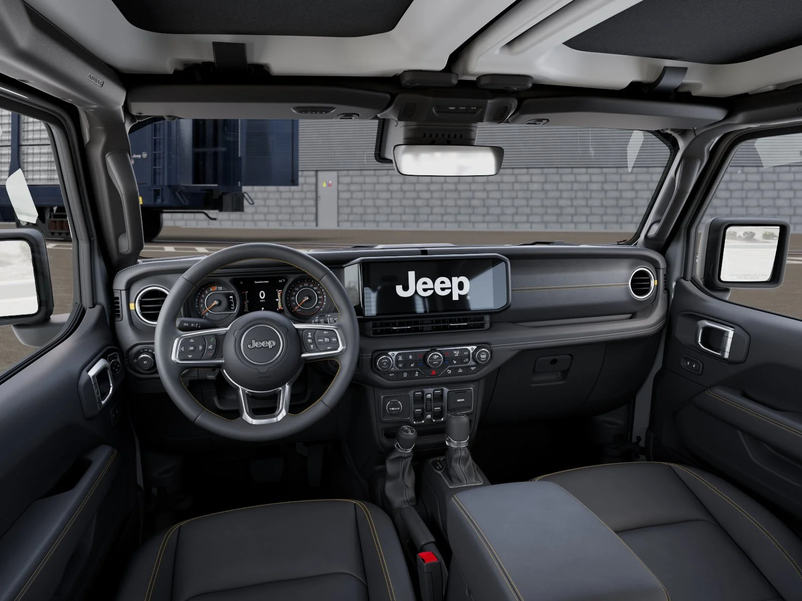 New 2026 Bright White Clear-Coat Exterior Paint Jeep Sahara image 8