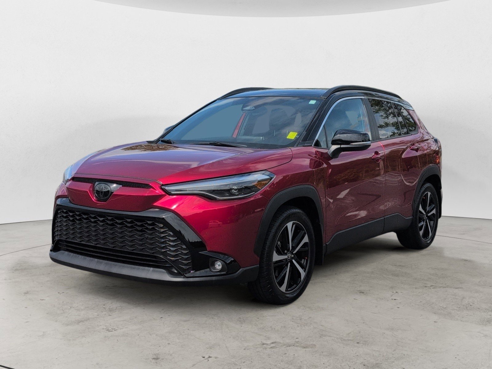 Used 2025 Red Crystal Toyota Hybrid XSE image 6