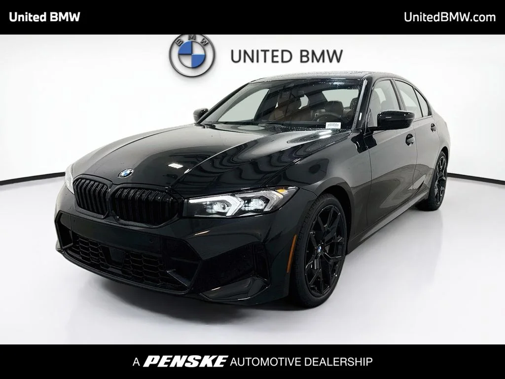 New 2026 Black Sapphire Metallic BMW 330i image 1