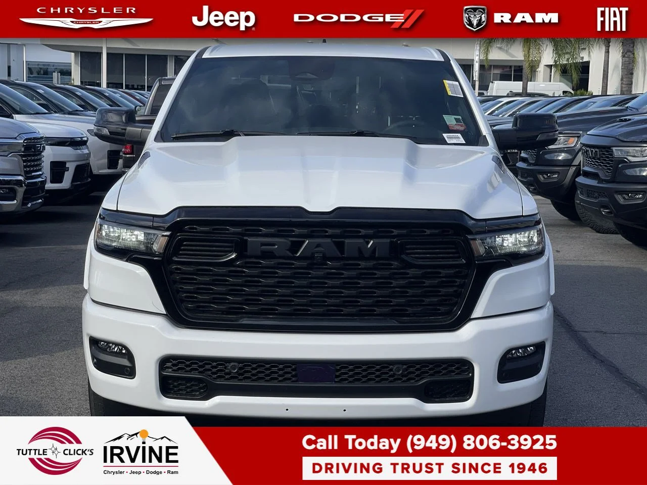 New 2027 Bright White Clear-Coat Exterior Paint RAM Big Horn image 8