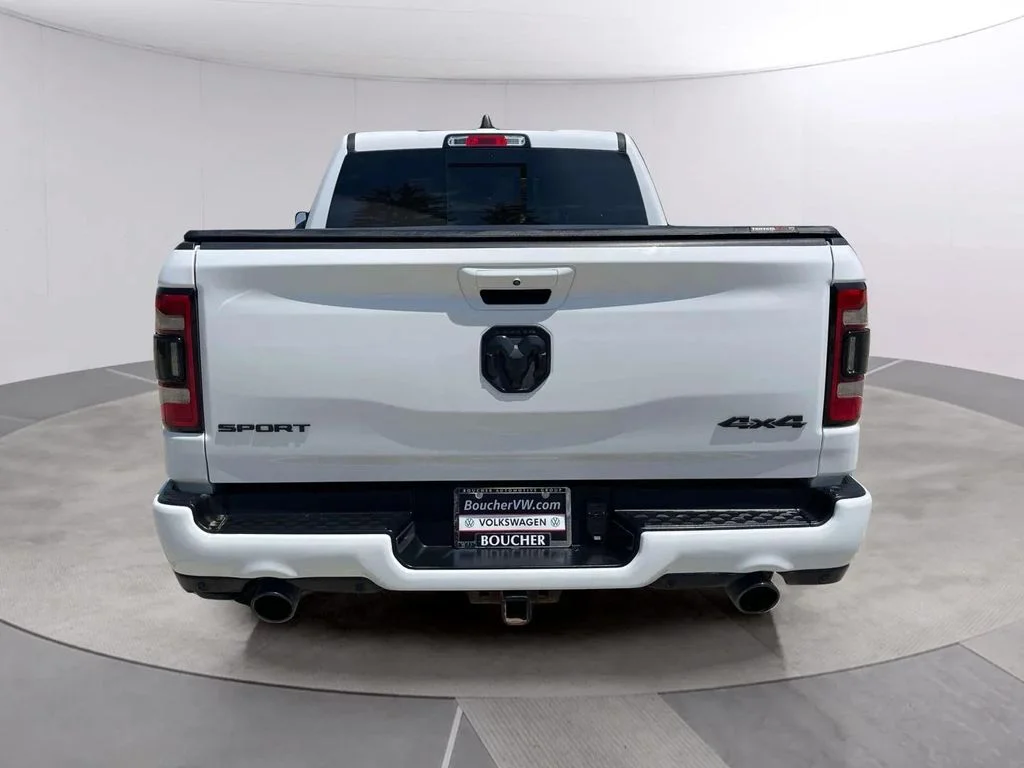 Used 2021 Bright White Clearcoat Ram Sport image 4