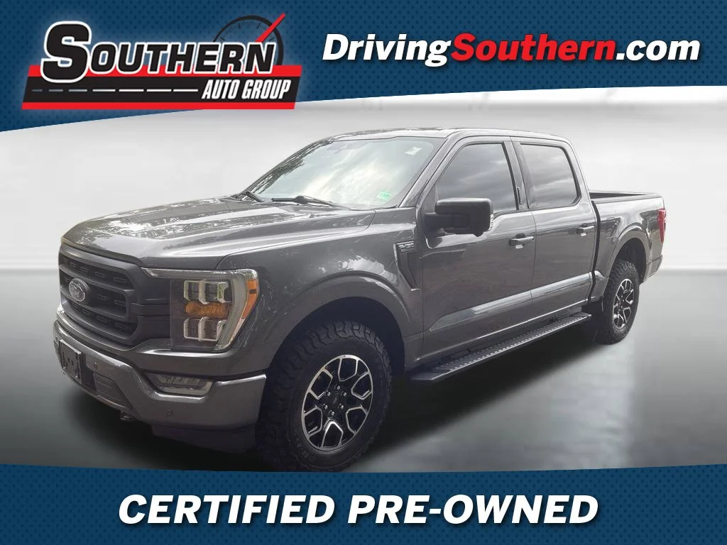 Certified Used 2021 Carbonized Gray Metallic Ford XLT image 1