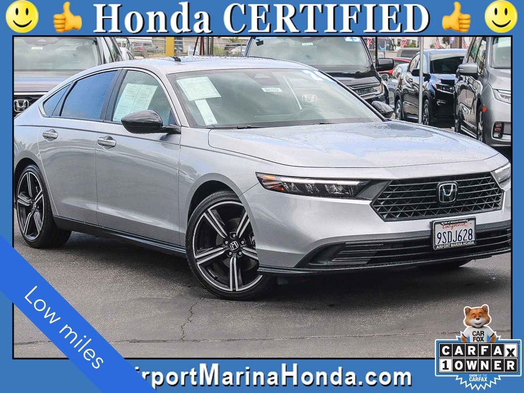 Certified Used 2024 Solar Silver Metallic Honda Sport image 1