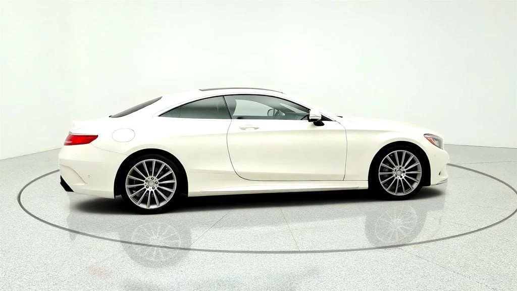 Used 2016 designo Diamond White Metallic Mercedes-Benz 2dr Coupe S 550 4MATIC® w/ Sport Pkg & Premium 1 Pkg image 4