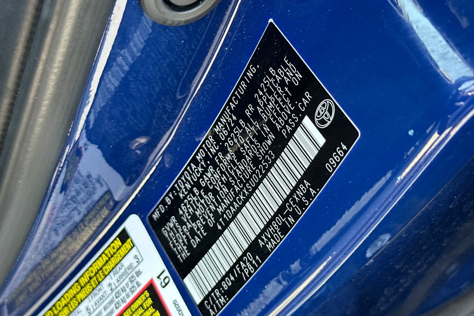 Certified Used 2025 Reservoir Blue Toyota LE image 27
