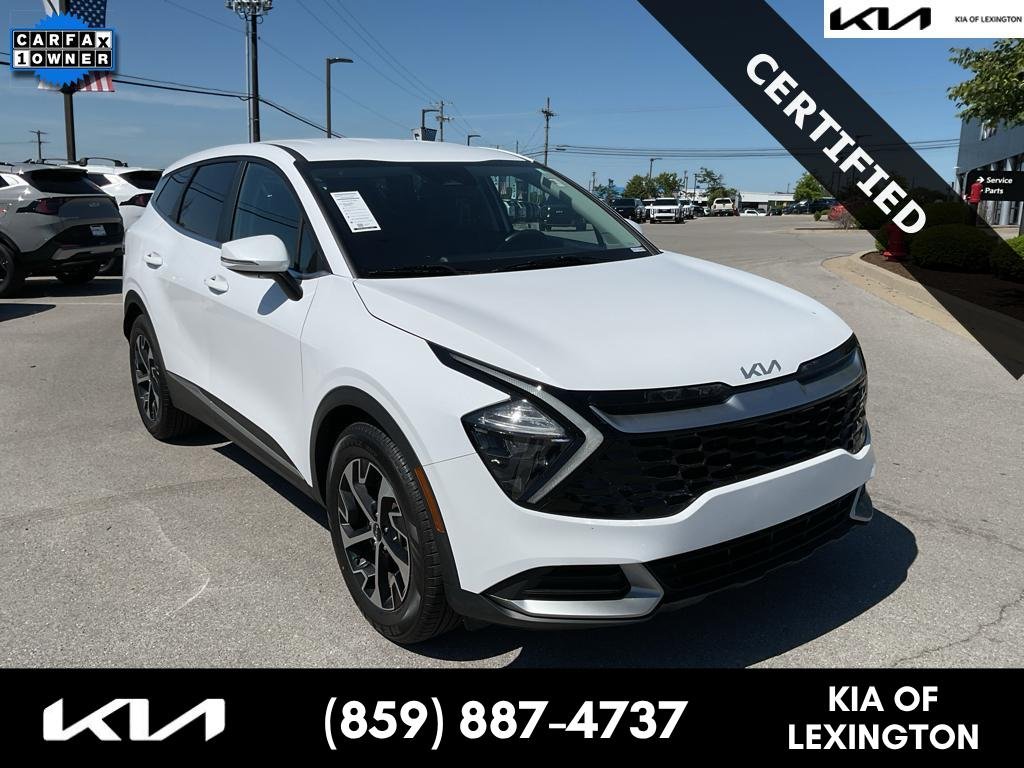 Used 2023 Glacial White Pearl Kia EX image 1