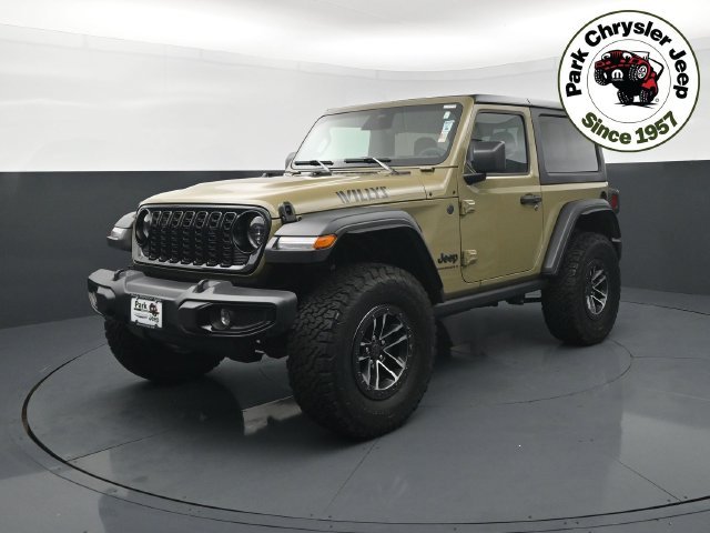 Used 2025 Jeep Wrangler 2-Door Willys with VIN 1C4PJXAN5SW633219 for sale in Burnsville, Minnesota