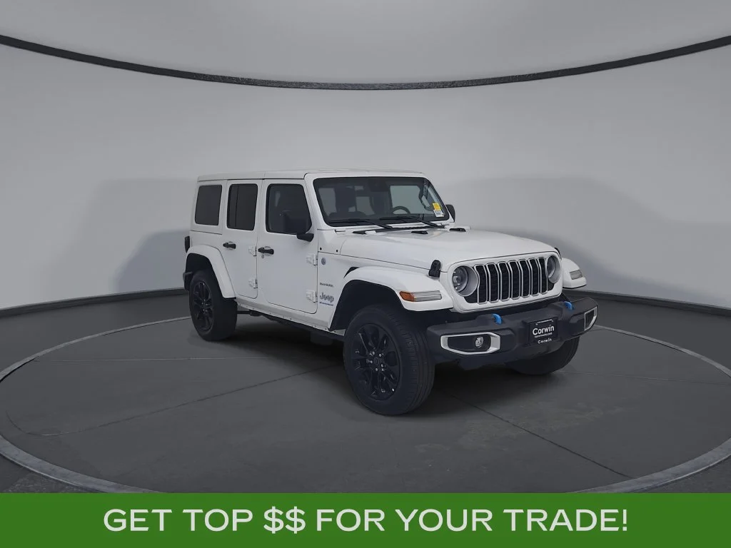 Certified Used 2024 White Jeep Sahara 4xe image 2