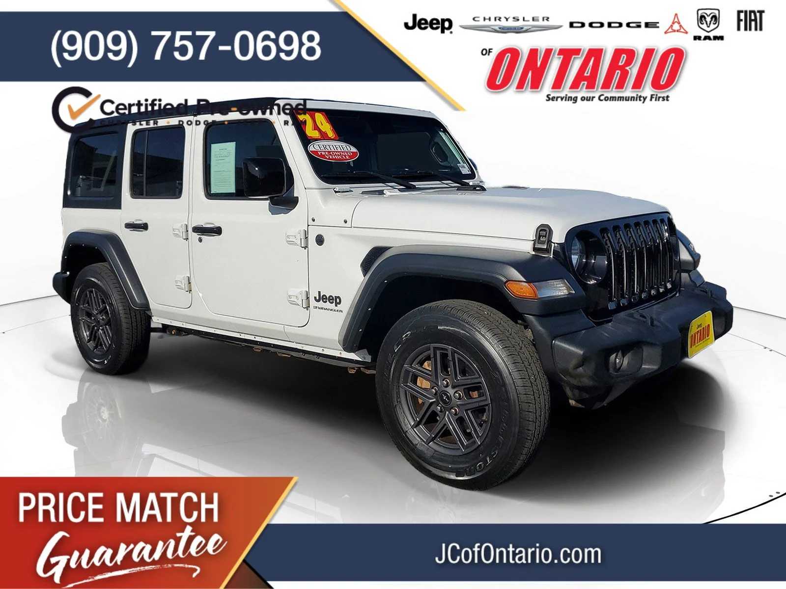 Used 2024 White Jeep Sport S image 1
