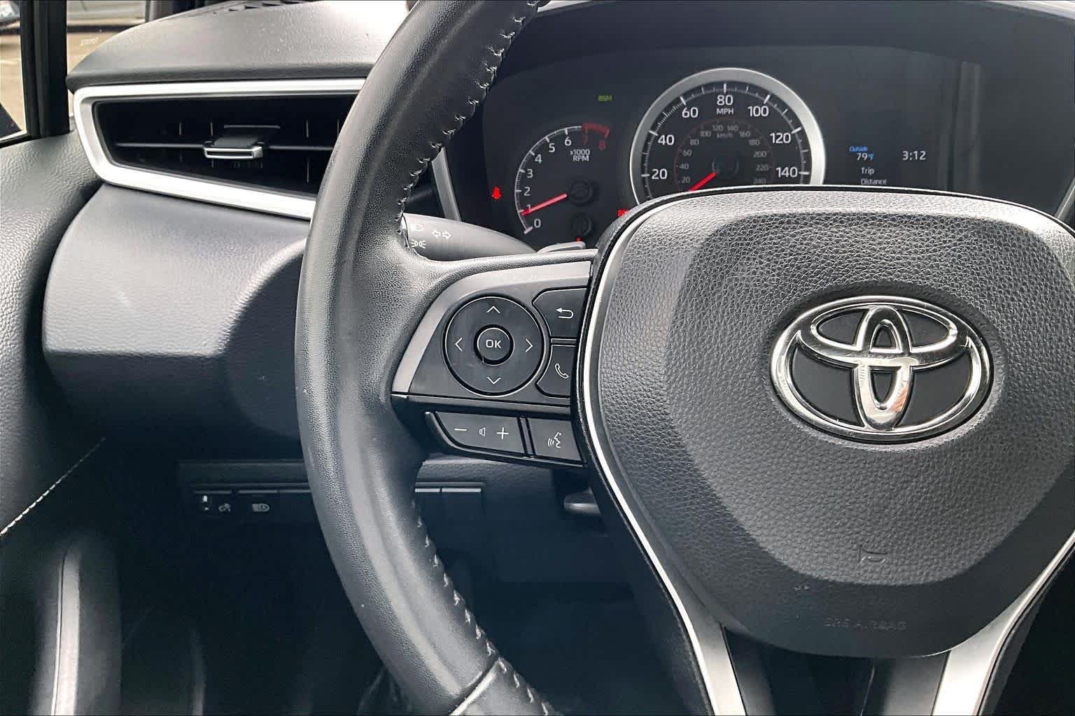 Certified Used 2022 Galactic Aqua Mica Toyota SE image 23