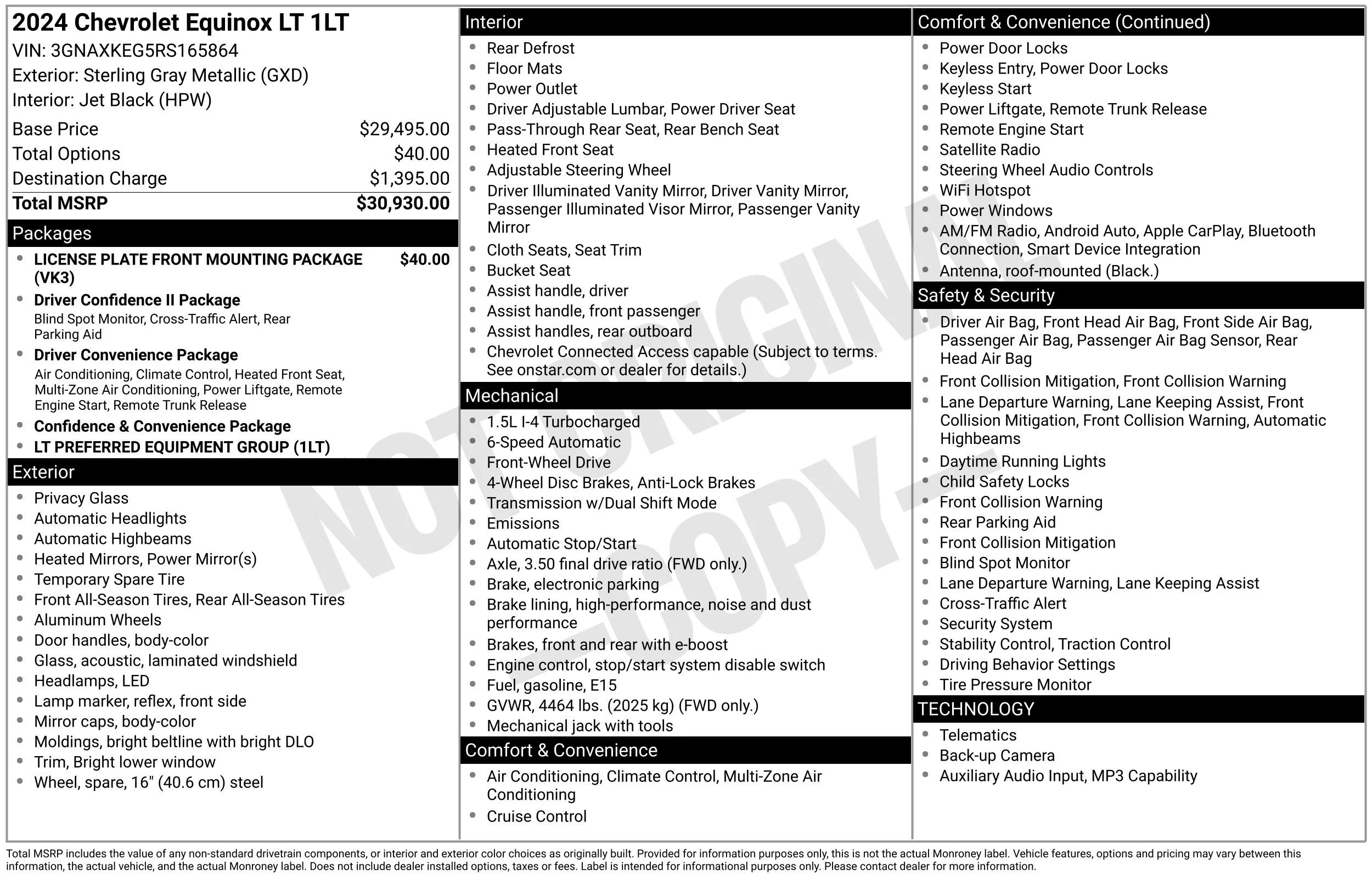 Used 2024 Sterling Gray Metallic Chevrolet LT image 40