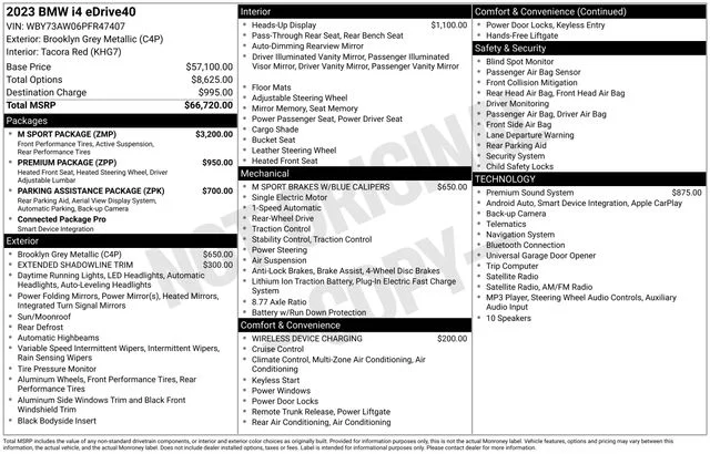 Used 2023 Gray BMW eDrive40 image 45