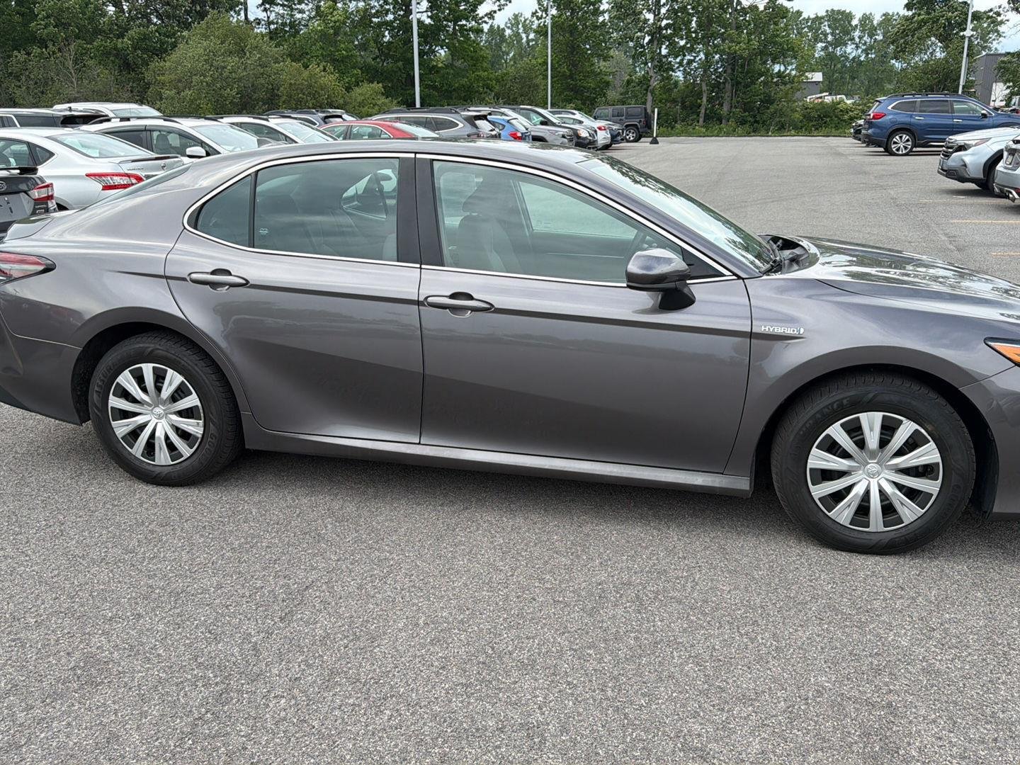 Used 2021 Predawn Gray Mica Toyota Hybrid LE image 8