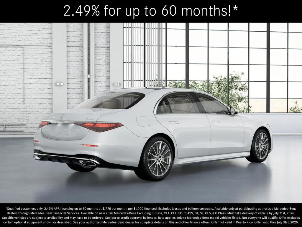 New 2026 MANUFAKTUR Moonlight White Metallic Mercedes-Benz S 500 image 21