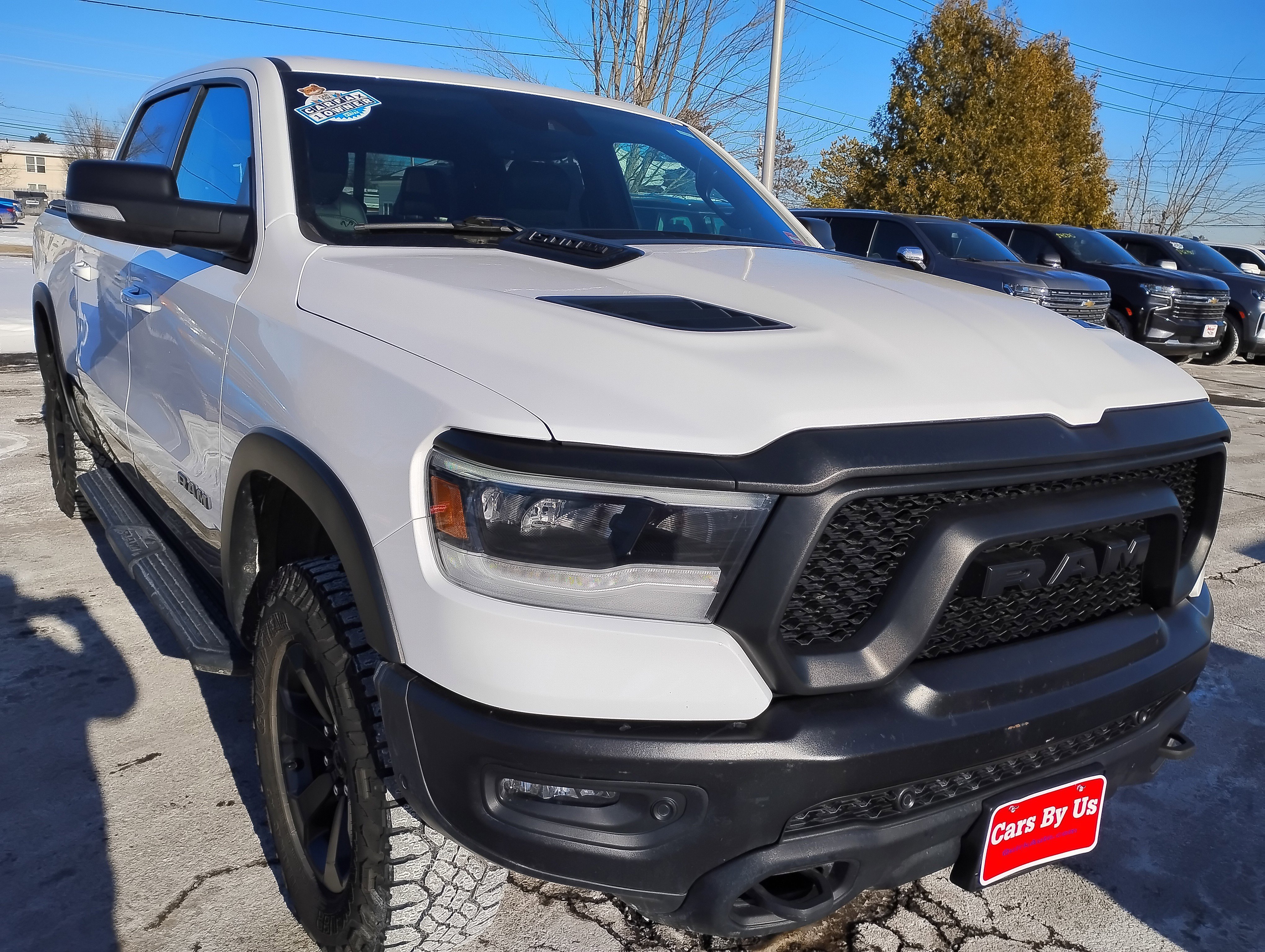 Used 2021 Bright White Clearcoat Ram Rebel image 3